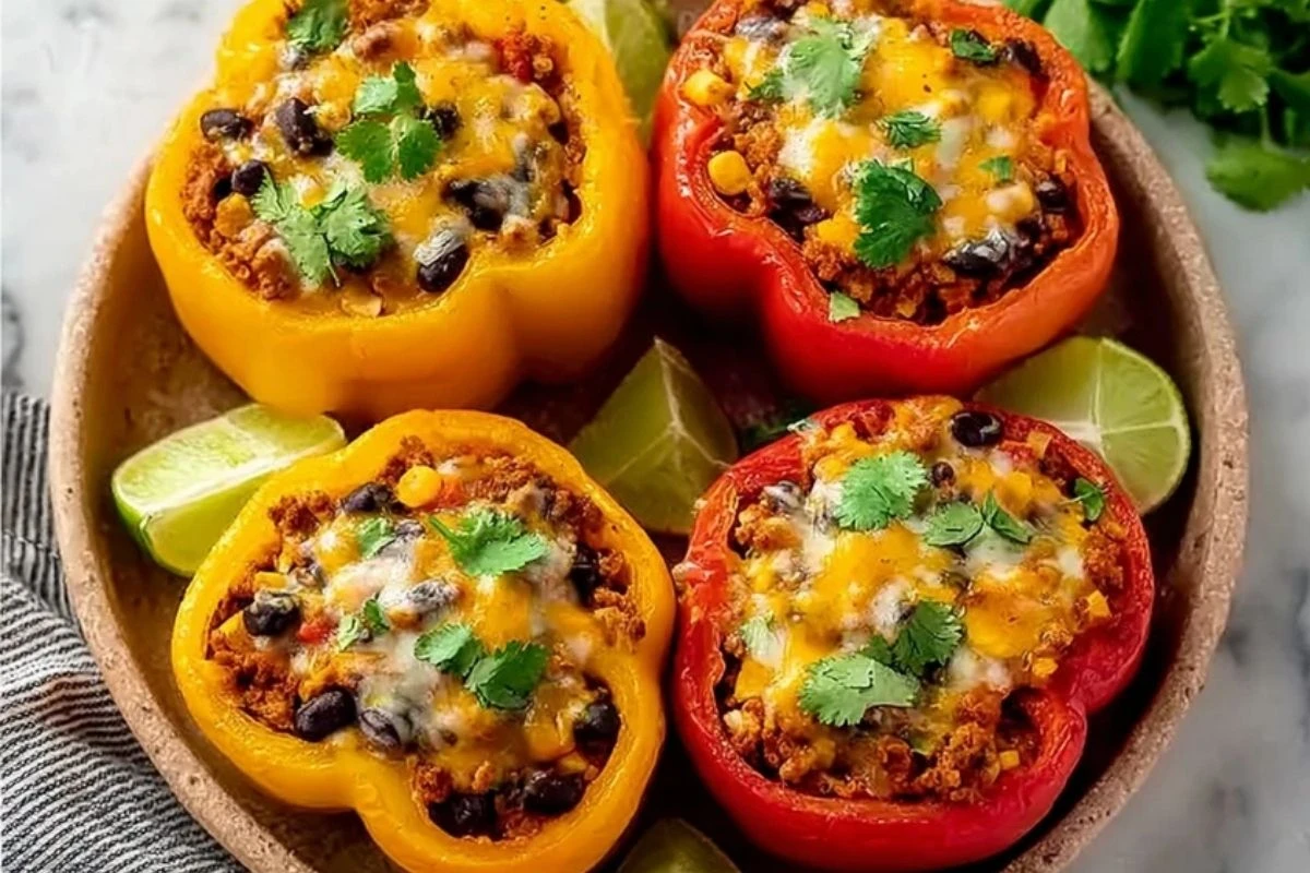 Best Mexican Ground Turkey Stuffed Peppers