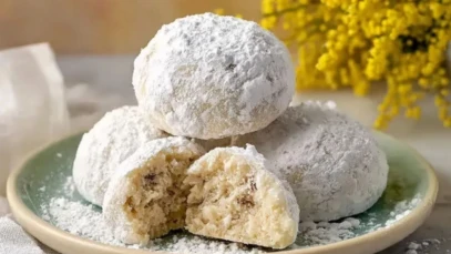 Melt-In-Your-Mouth Cream Cheese Snowball Cookies