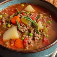 Classic Ground Beef Soup