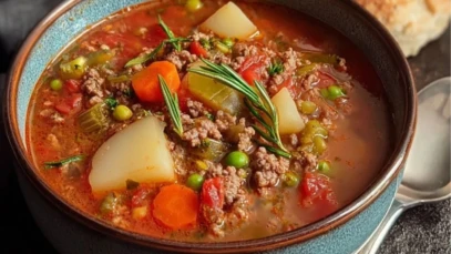 Classic Ground Beef Soup