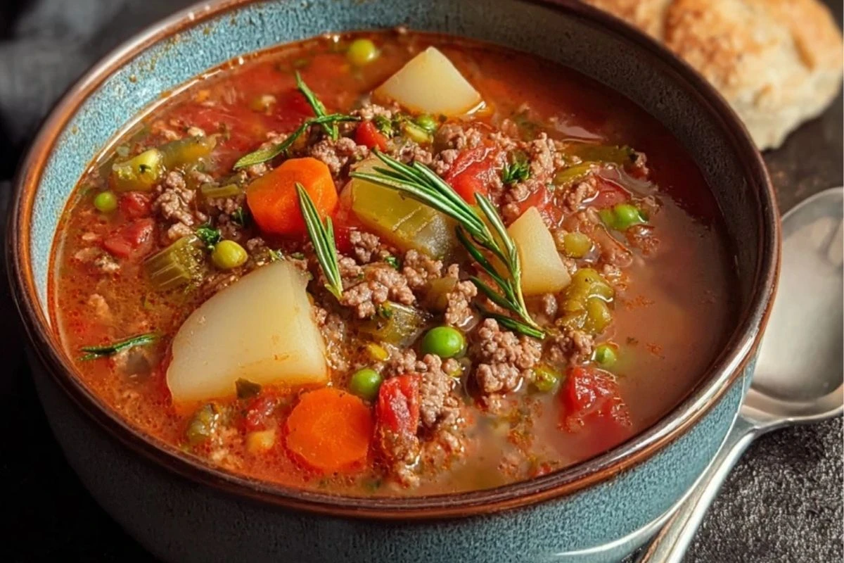 Classic Ground Beef Soup