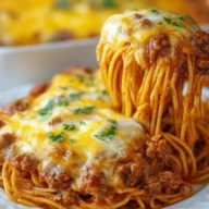 Baked Cream Cheese Spaghetti Casserole