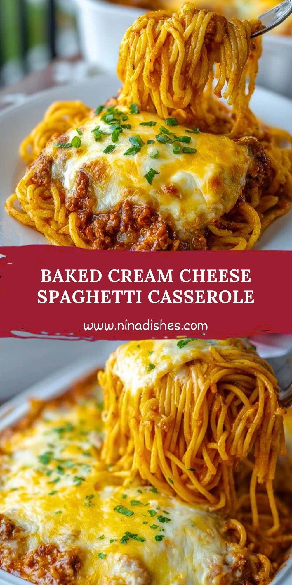 Baked Cream Cheese Spaghetti Casserole (2)