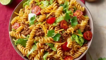 Cheesy Taco Pasta Salad