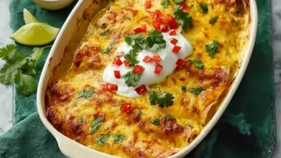 Loaded Beef Enchiladas With Cheese Sauce