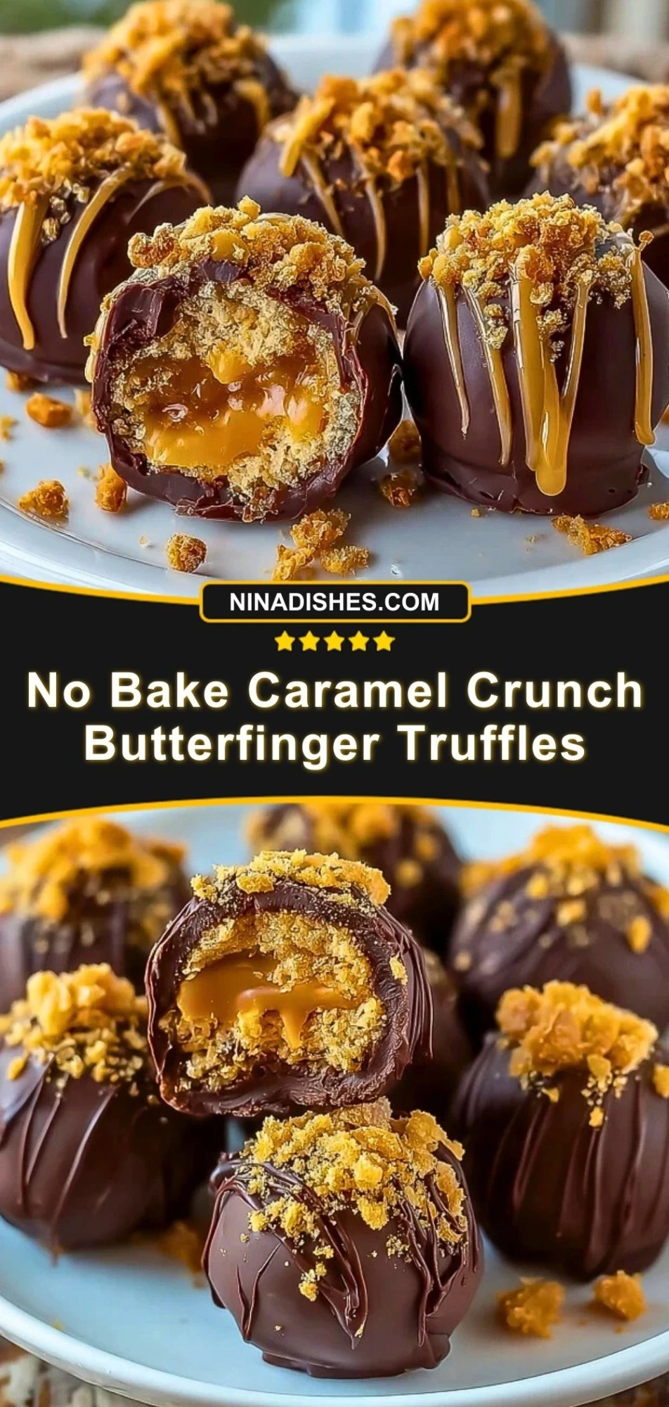 No Bake Caramel Crunch Butterfinger Truffles (3)