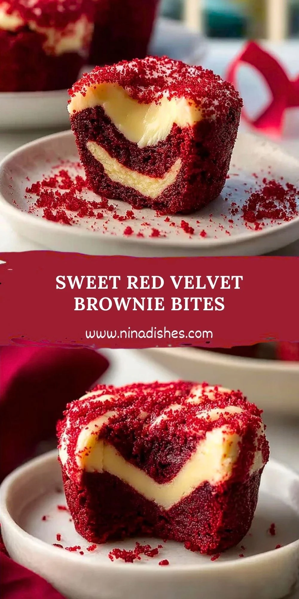 Sweet Red Velvet Brownie Bites (2)