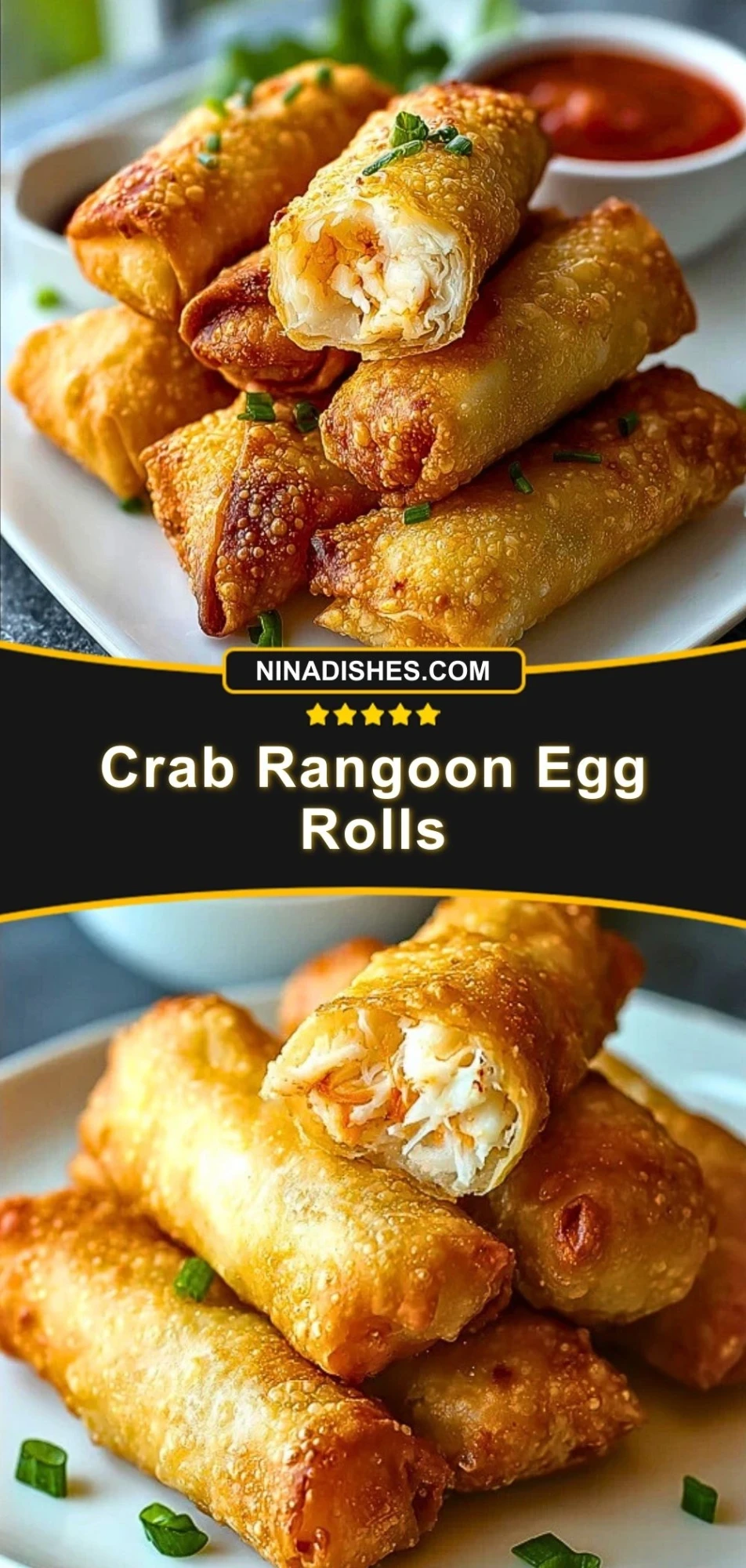 Crab Rangoon Egg Rolls (3)