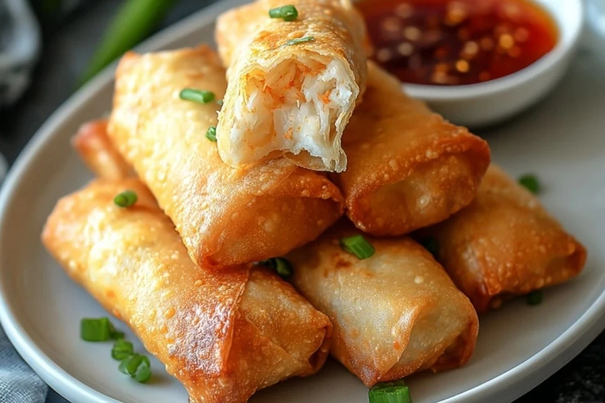 Crab Rangoon Egg Rolls