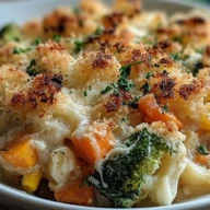 Cozy Creamy Vegetable Casserole