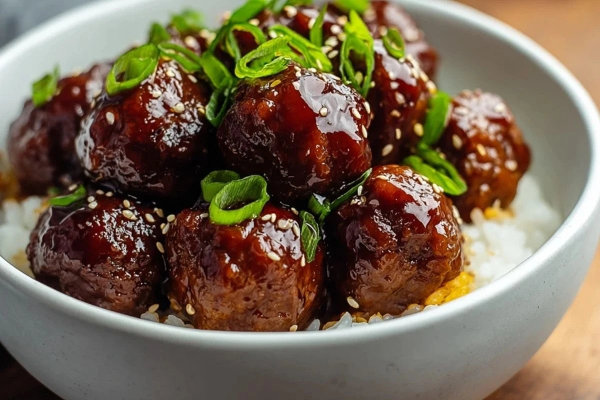 Slow Cooker Teriyaki Meatballs