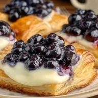 Decadent Blueberry Cream Cheese Danish