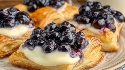 Decadent Blueberry Cream Cheese Danish