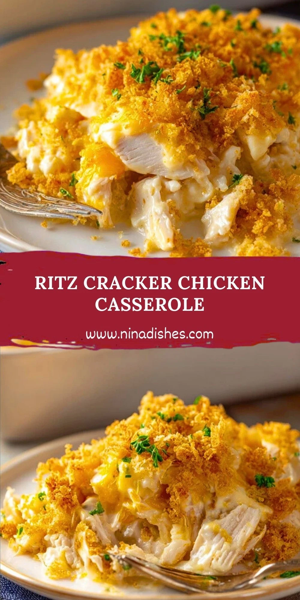 Ritz Cracker Chicken Casserole (2)