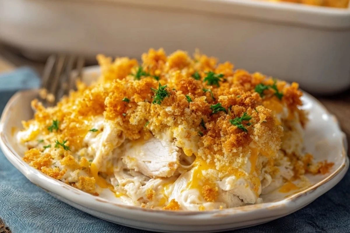 Ritz Cracker Chicken Casserole