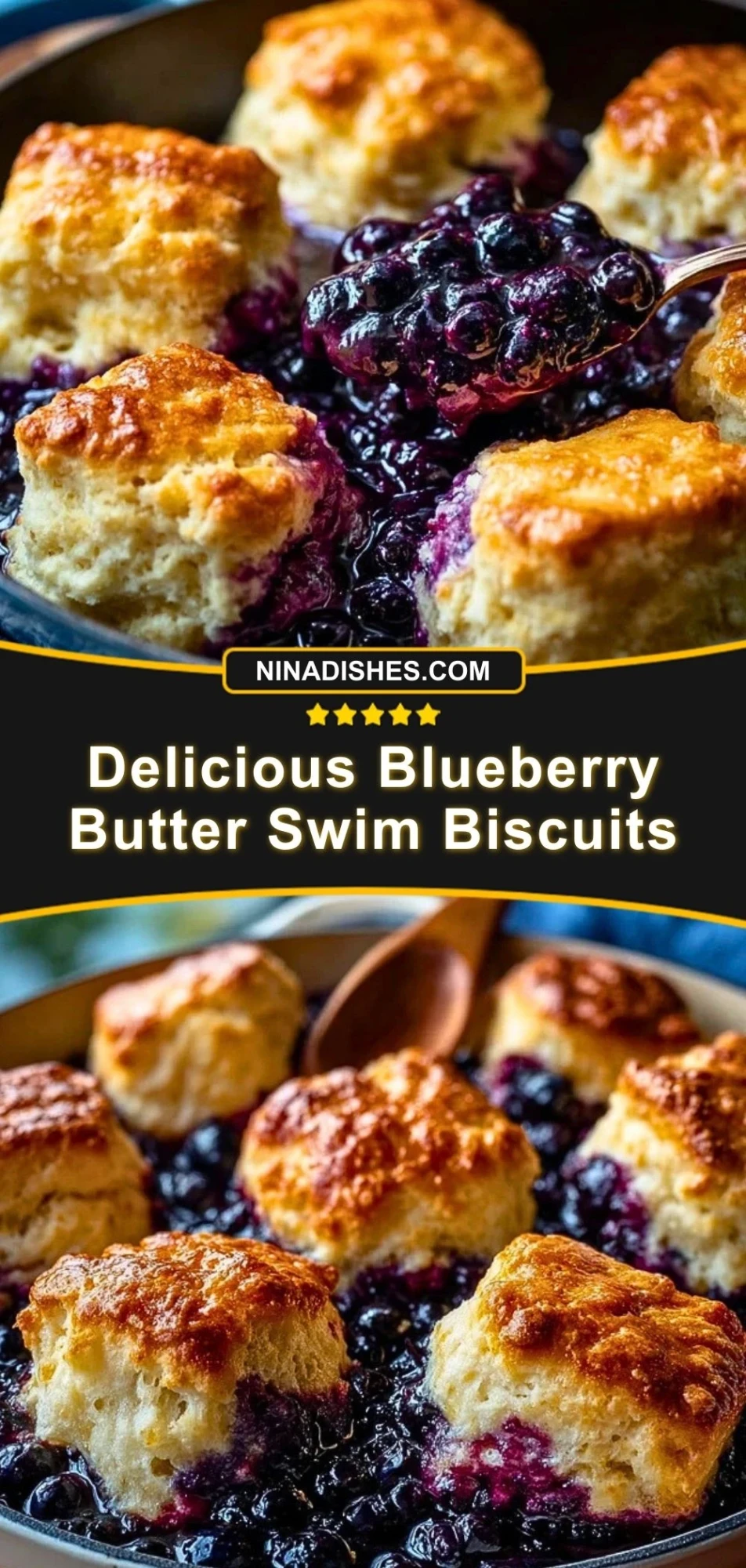 Delicious Blueberry Butter Swim Biscuits (3)