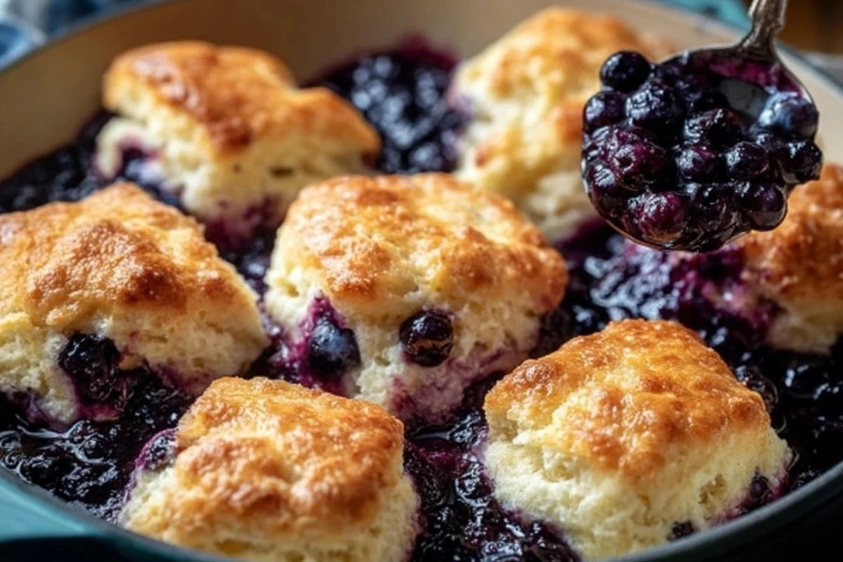 Delicious Blueberry Butter Swim Biscuits
