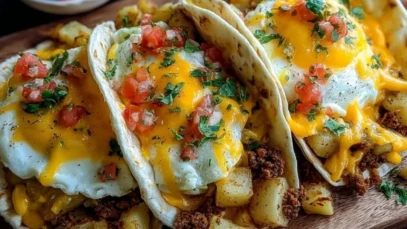 Easy Potato, Egg, and Cheese Breakfast Tacos