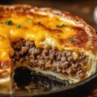 One Pan Cheeseburger Pie Dinner