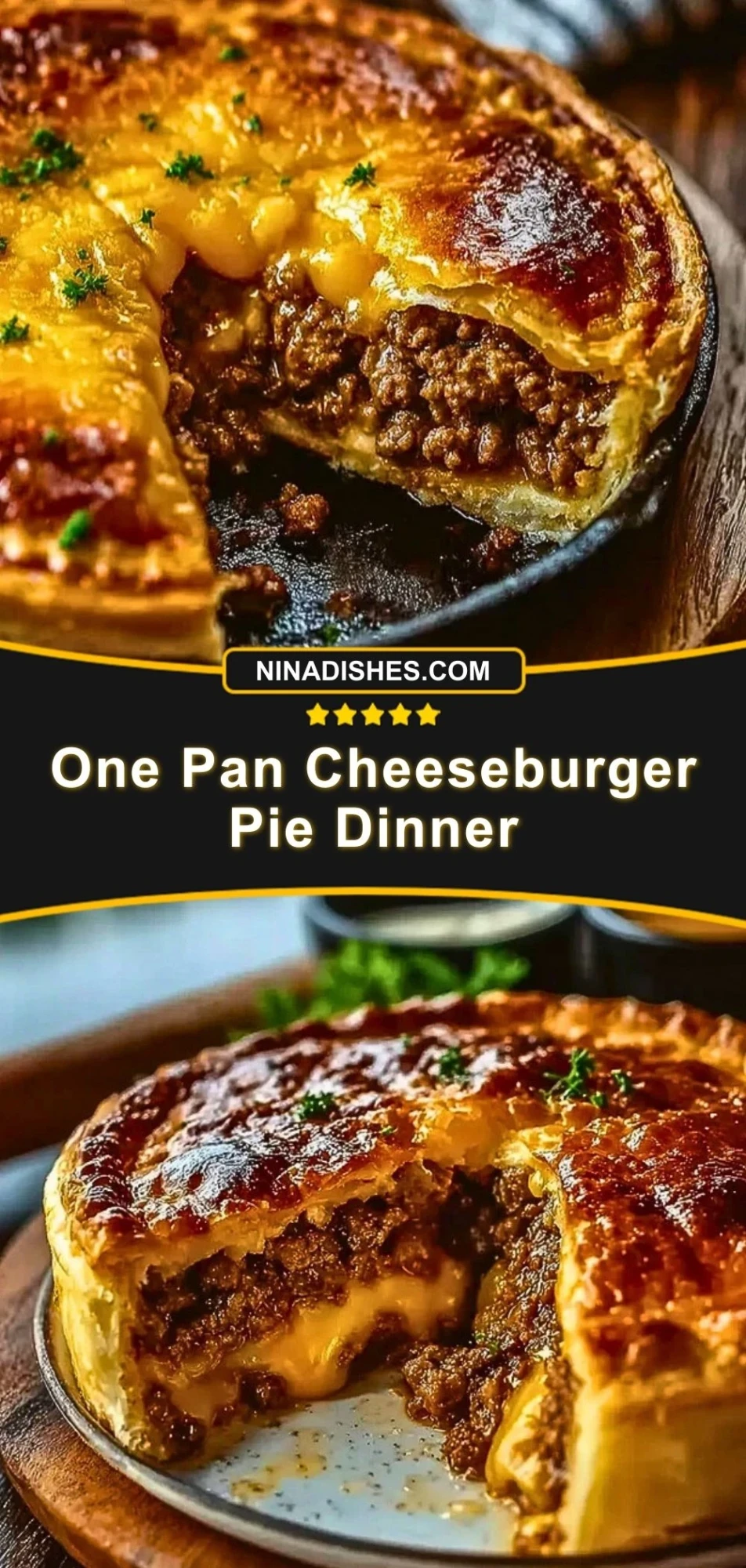 One Pan Cheeseburger Pie Dinner (3)