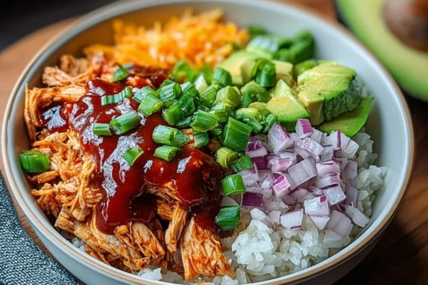 Delicious Low Carb BBQ Chicken Bowl
