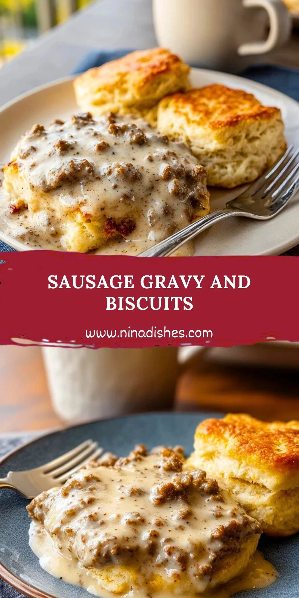 Sausage Gravy and Biscuits (2)