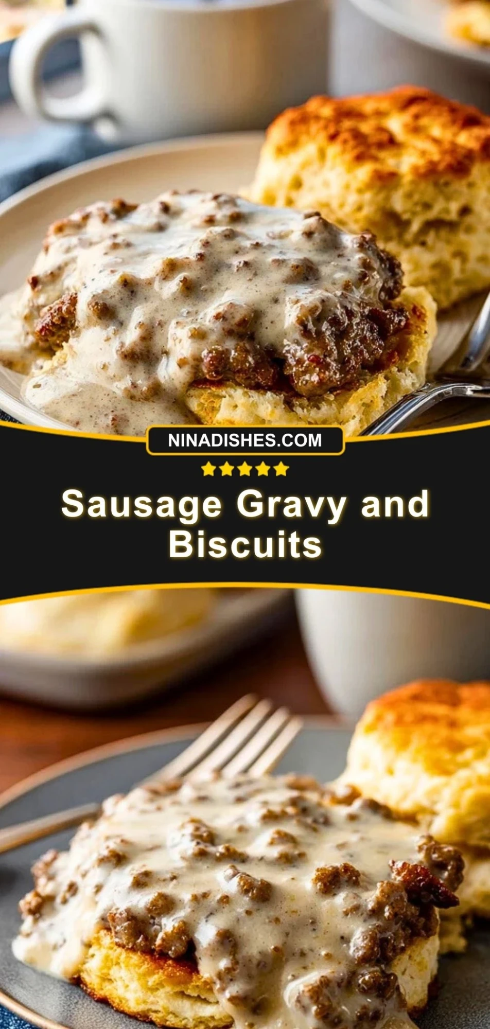 Sausage Gravy and Biscuits (3)