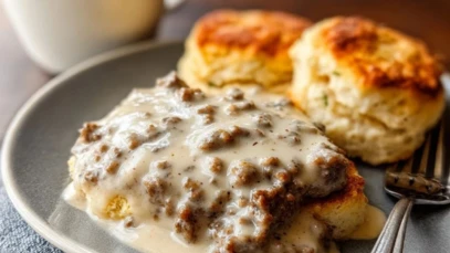 Sausage Gravy and Biscuits