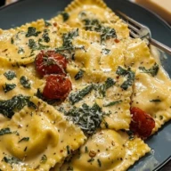 Dreamy Creamy Tuscan Ravioli