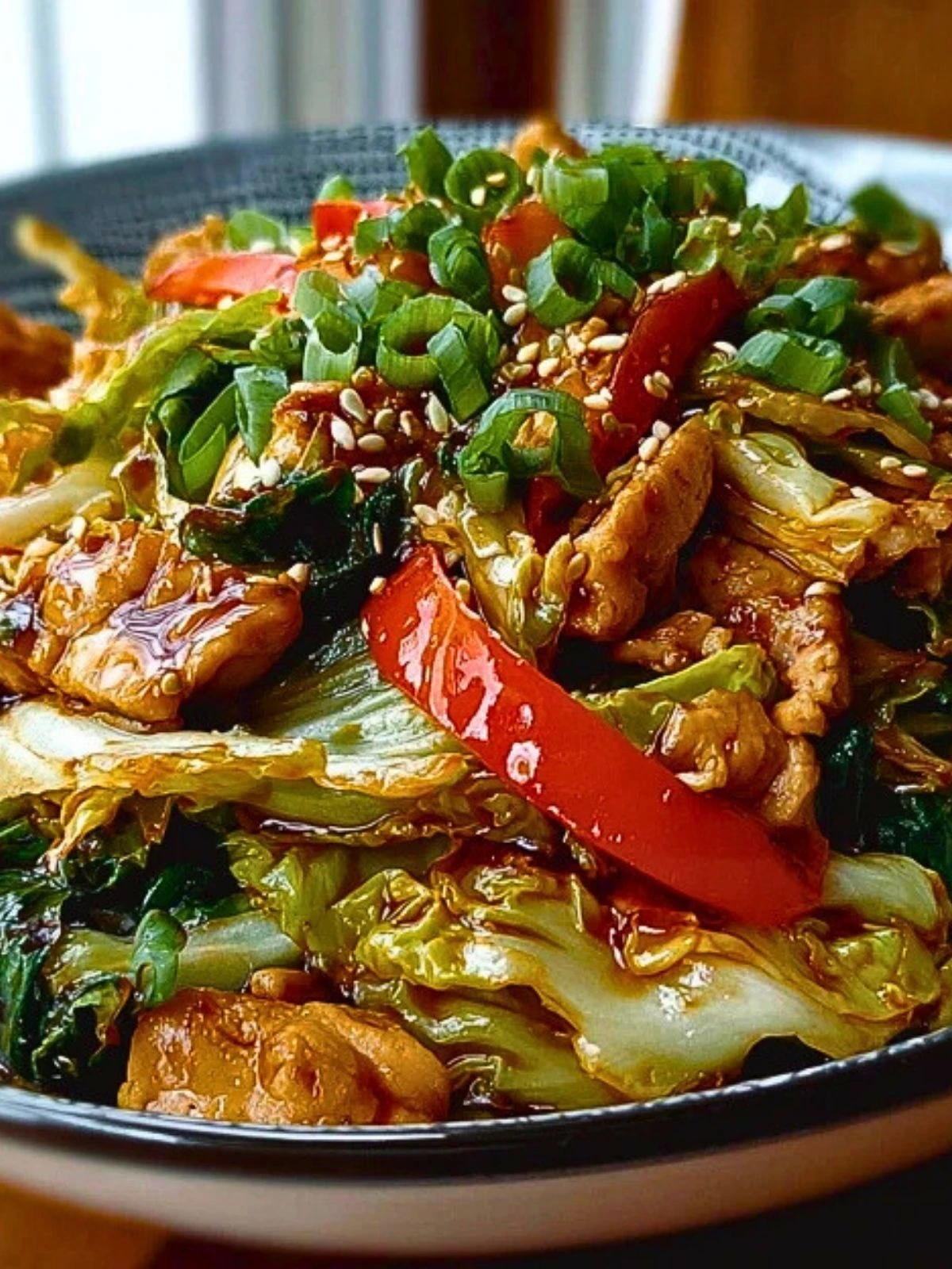 Easy Chinese Chicken Cabbage Stir Fry (1)