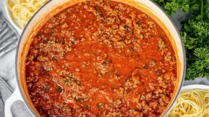 The BEST Bolognese Sauce