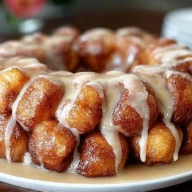 Easy Homemade Monkey Bread With Vanilla Glaze