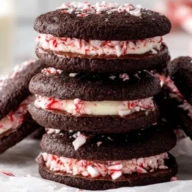 Chocolate Peppermint Sandwich Cookies