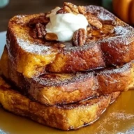 Fall Pumpkin French Toast Breakfast