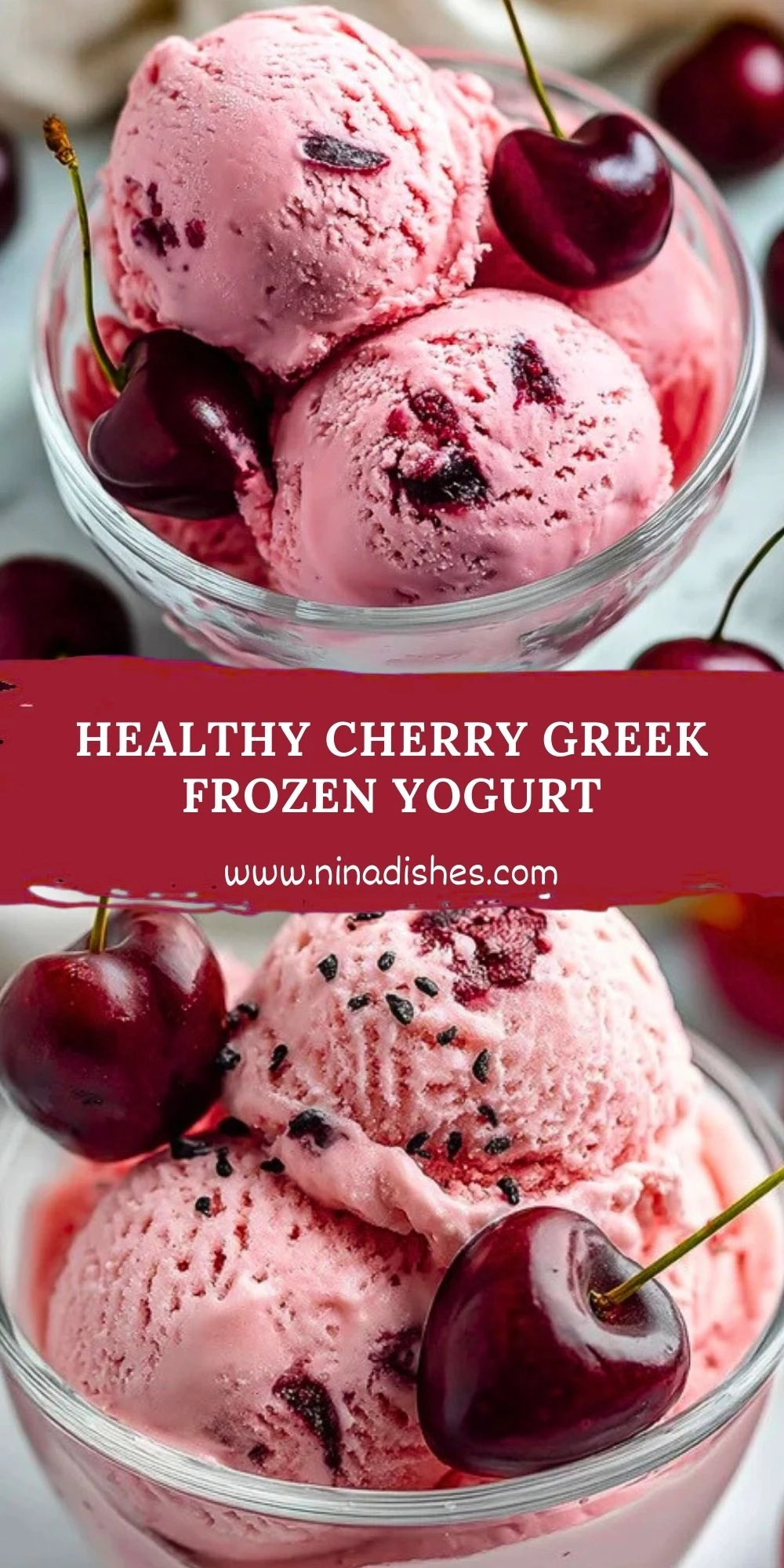 Healthy Cherry Greek Frozen Yogurt (2)