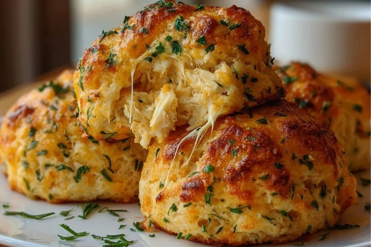 Crab Stuffed Cheddar Biscuits