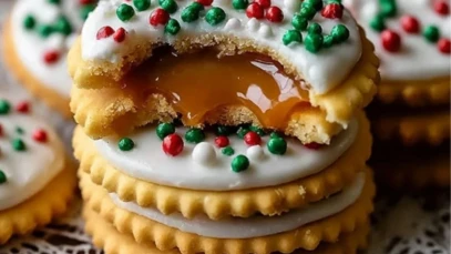 Irresistible Caramel Ritz Cracker Christmas Cookies (1)