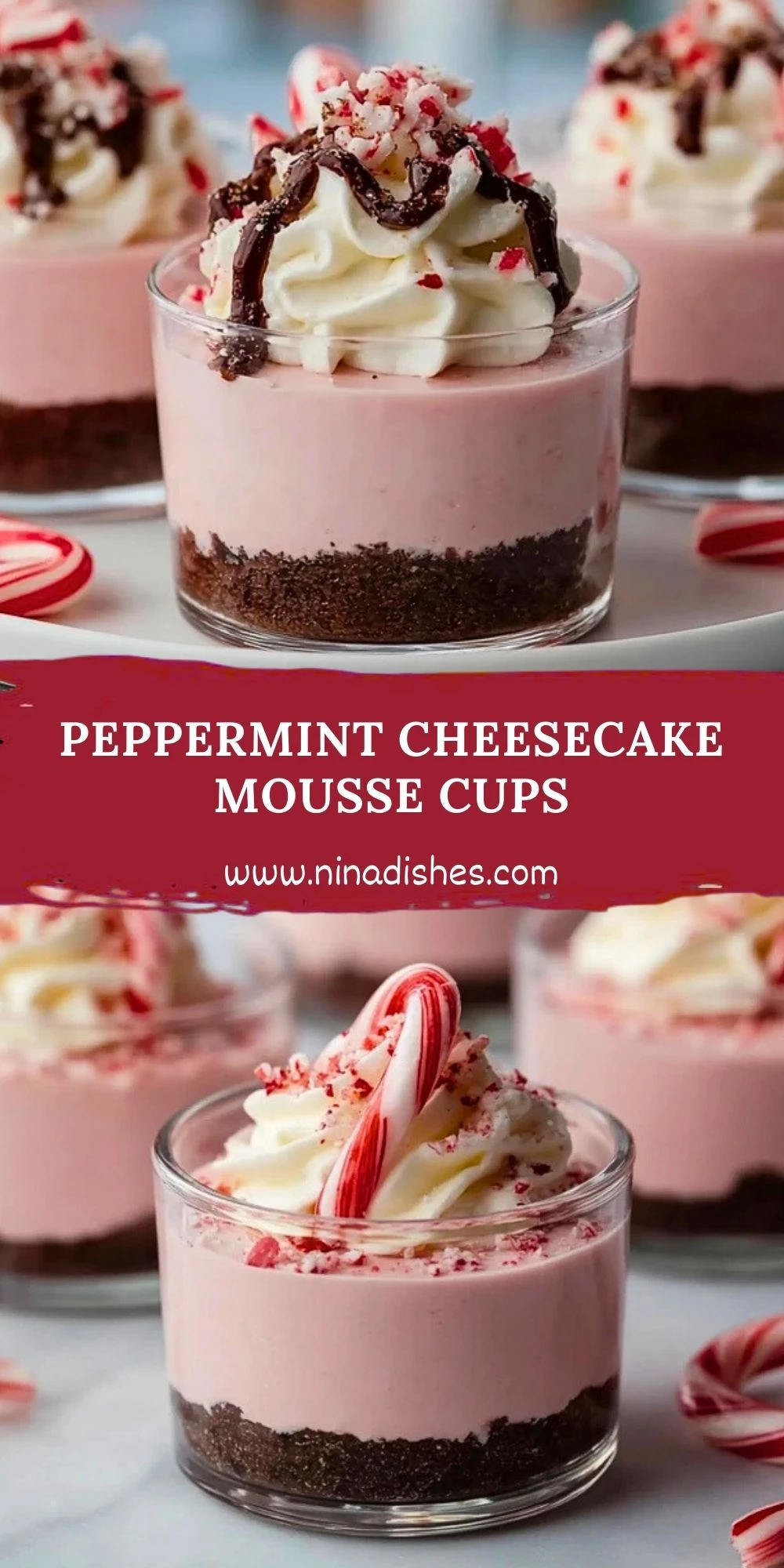 Peppermint Cheesecake Mousse Cups (2)