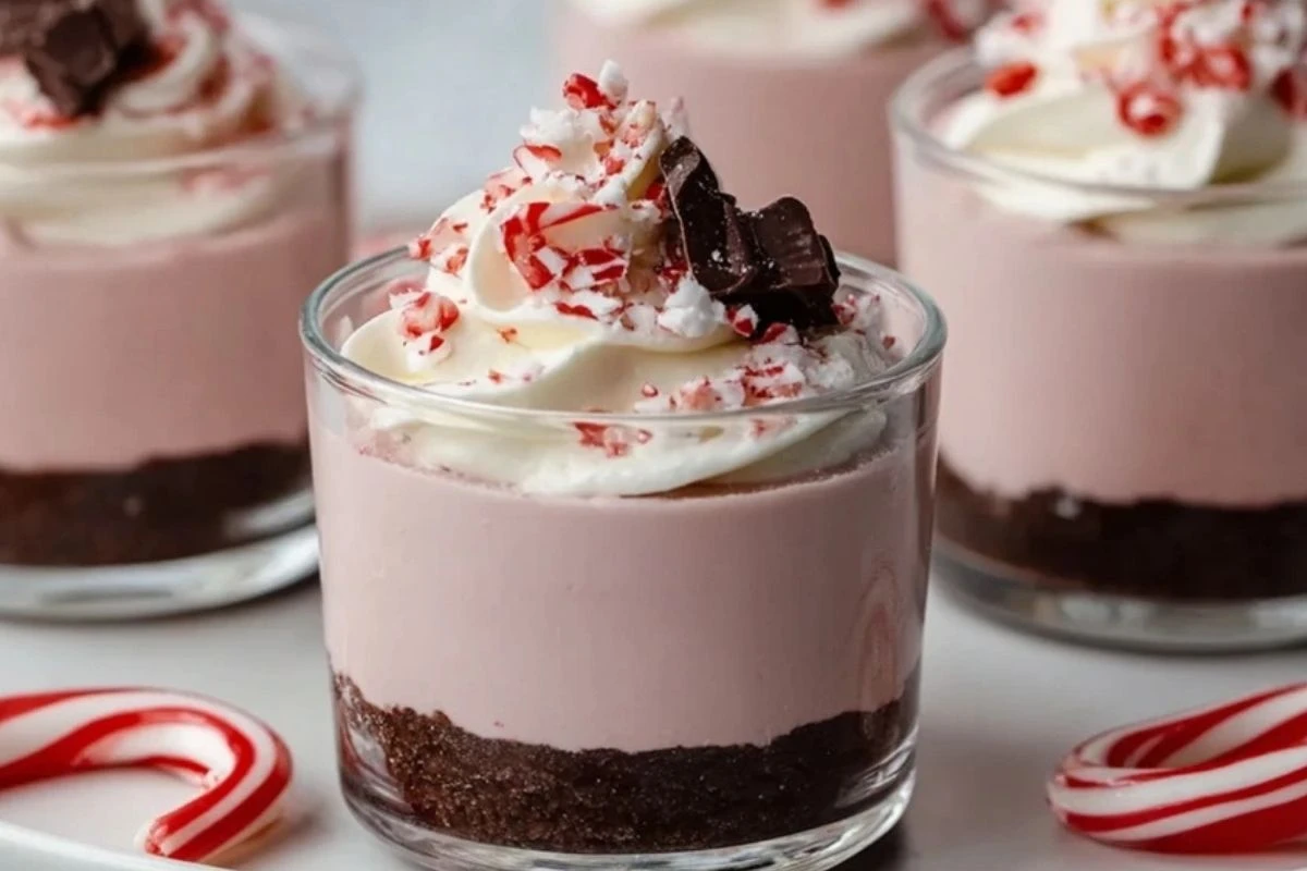 Peppermint Cheesecake Mousse Cups