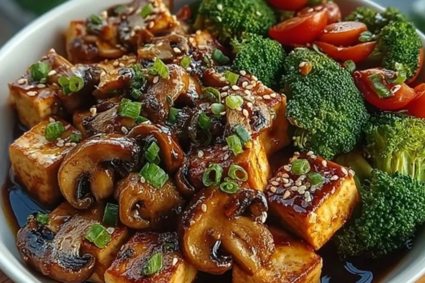 Mushroom and Tofu Stir-Fry