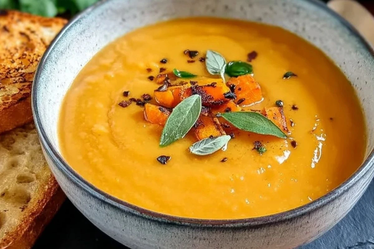 Roasted Italian Sweet Potato Soup