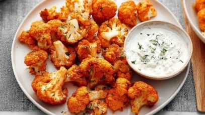 Buffalo Cauliflower Bites