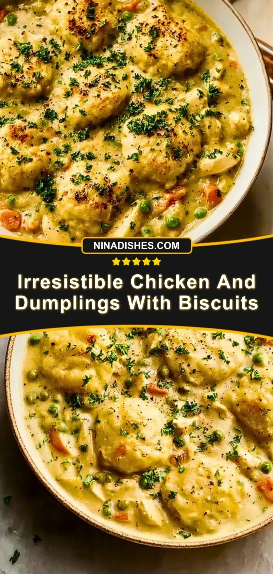 Irresistible Chicken And Dumplings With Biscuits (3)