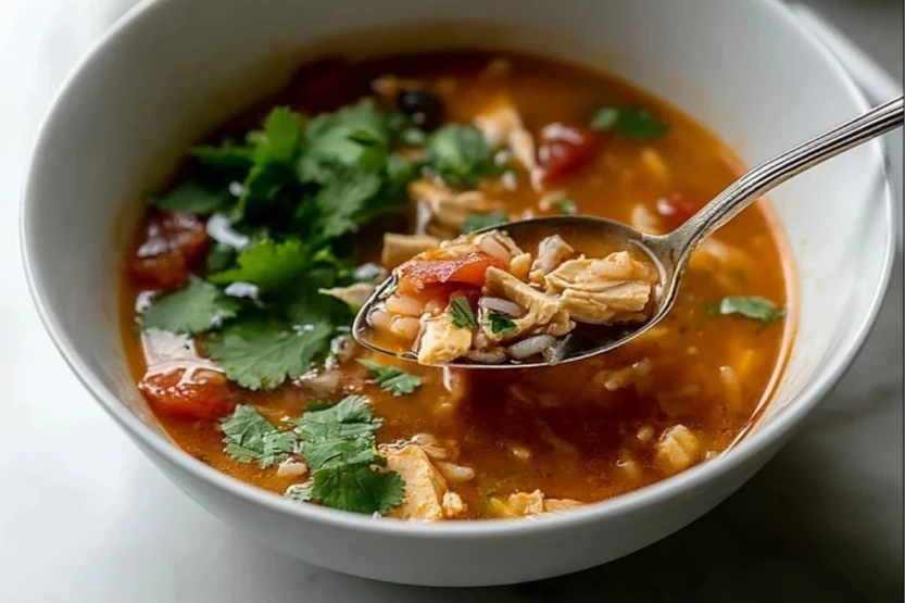 Mexican Chicken Rice Soup