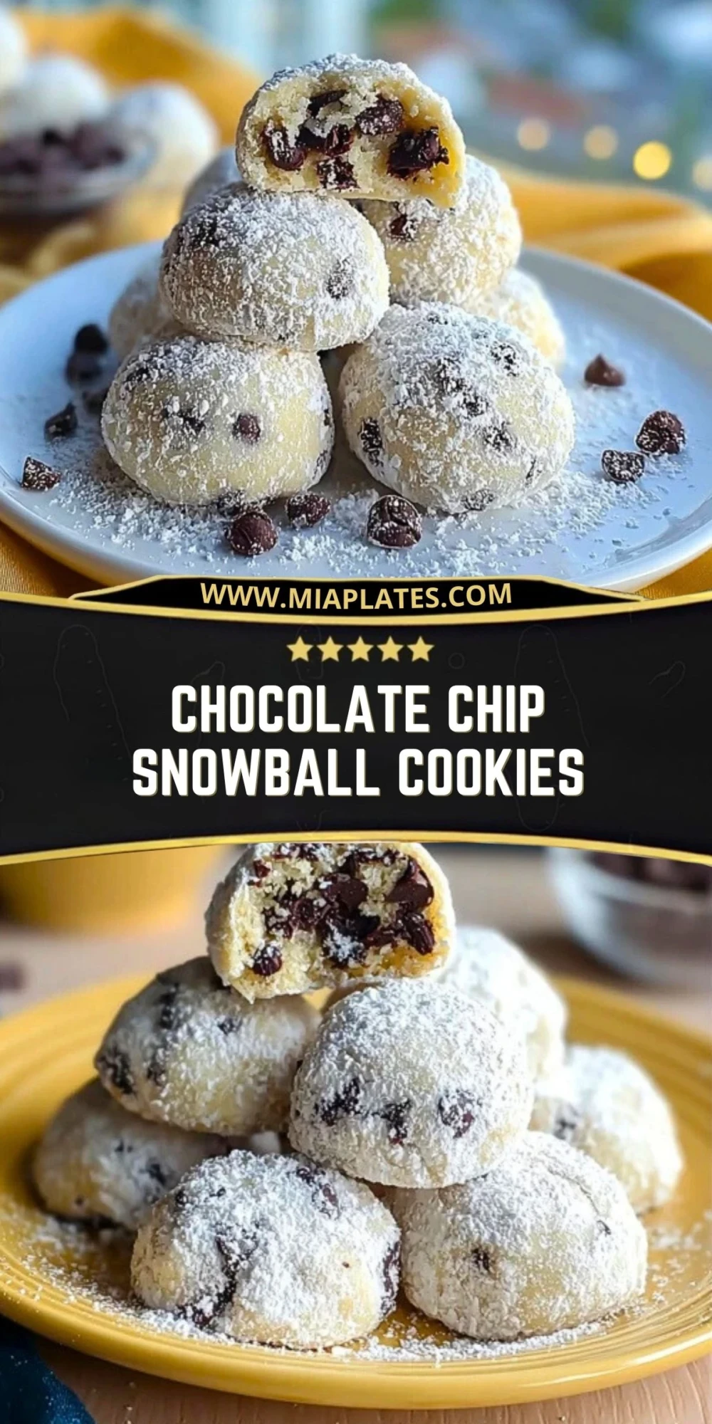 Chocolate Chip Snowball Cookies (2)