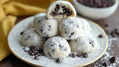 Chocolate Chip Snowball Cookies