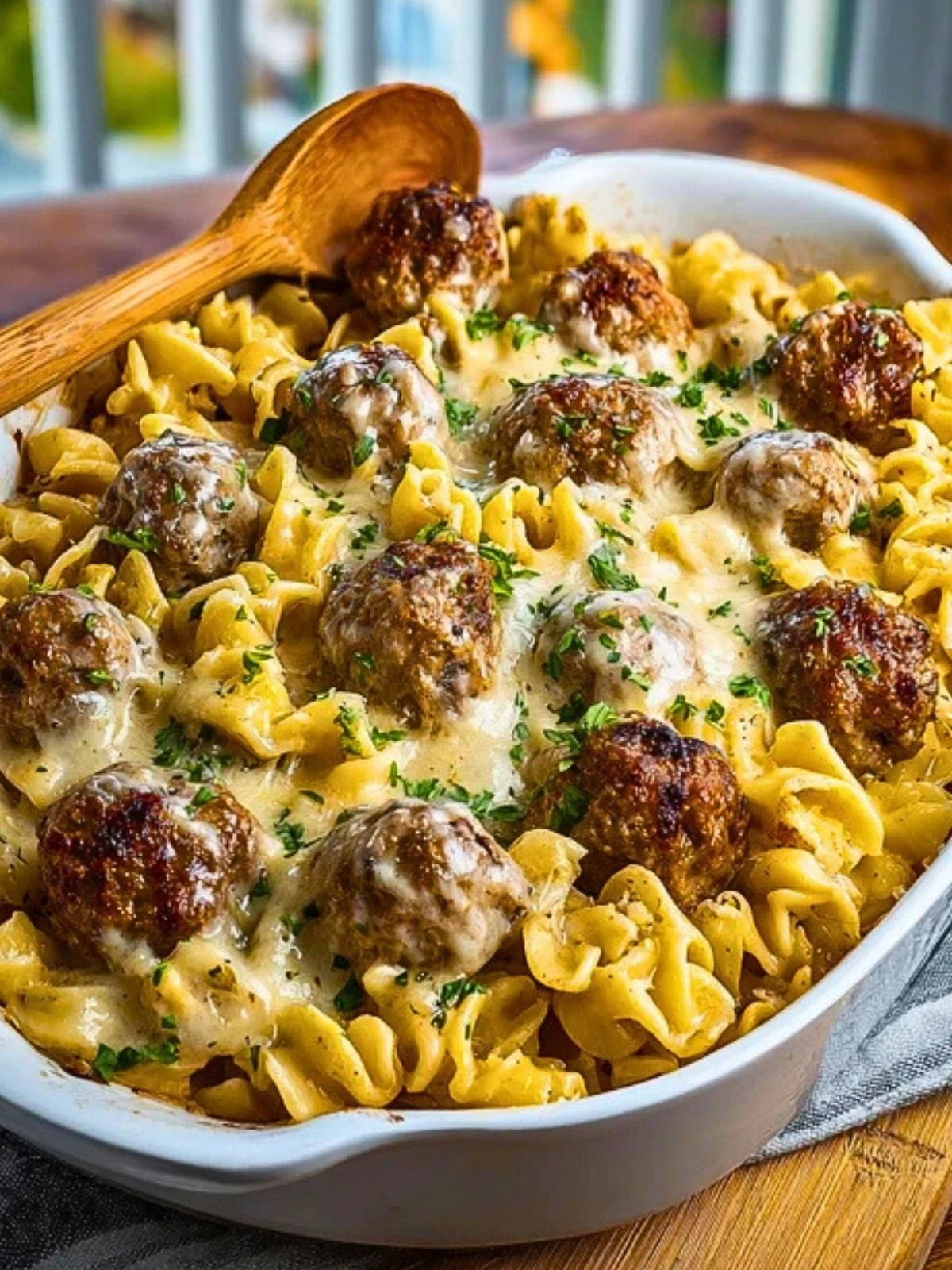 Swedish Meatball Pasta Bake (1)