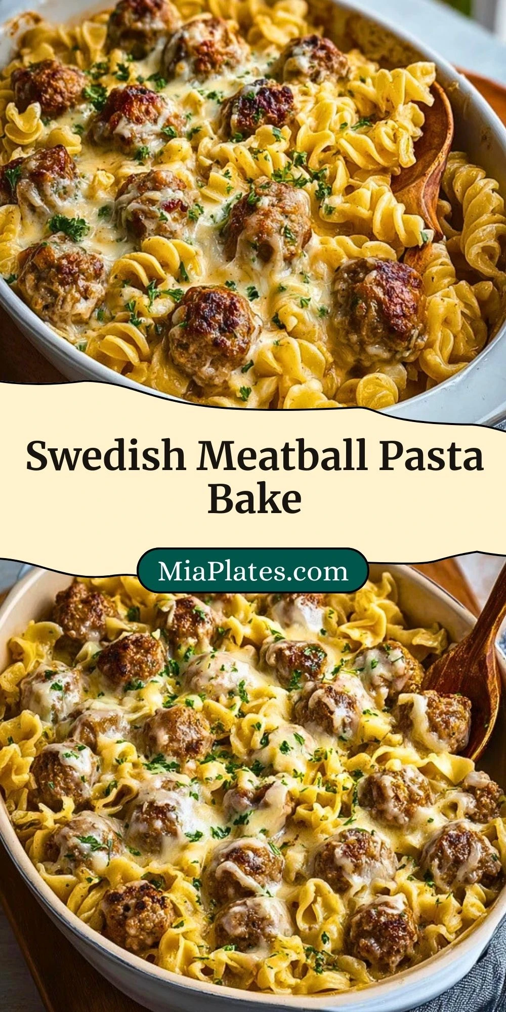 Swedish Meatball Pasta Bake (3)