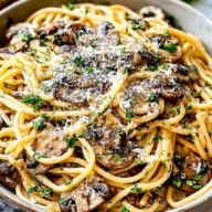 Cozy Mushroom Parmesan Pasta
