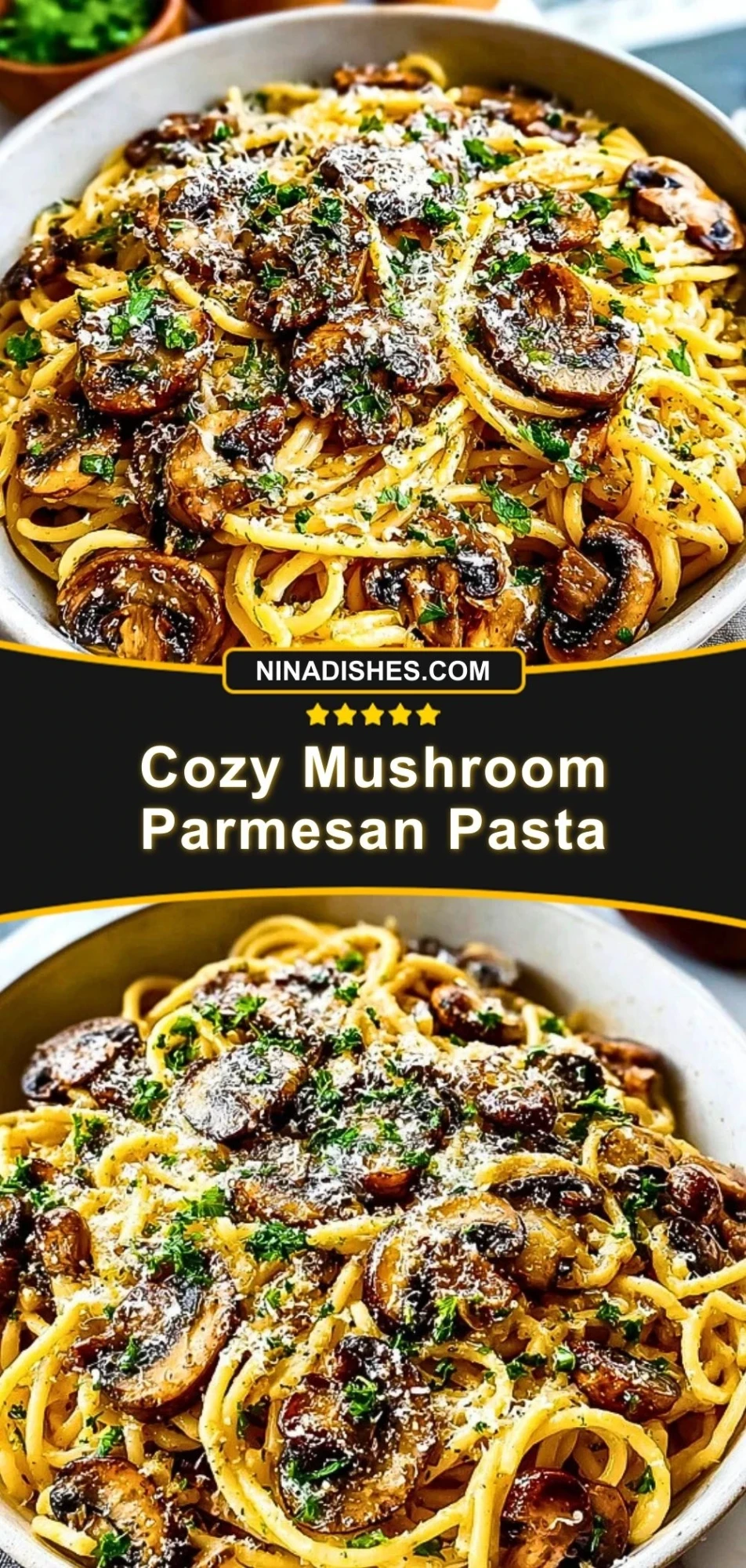 Cozy Mushroom Parmesan Pasta (3)